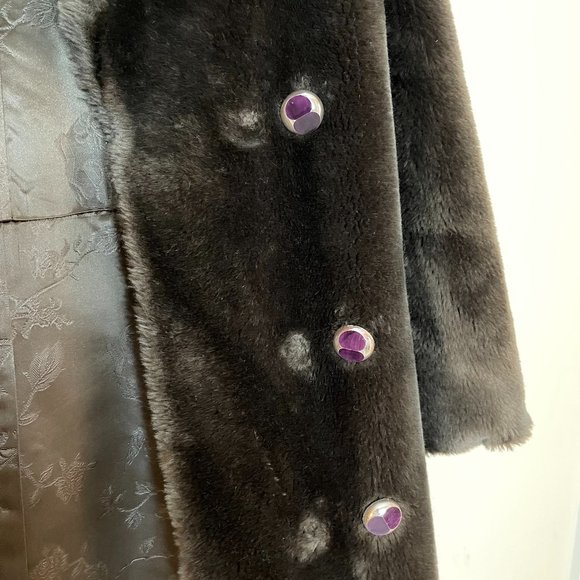 Borgana by Russel Taylor Brown Fur Coat - Picture 2 of 5